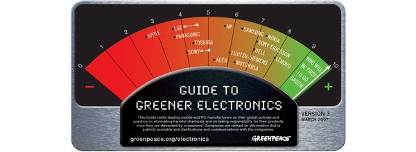 Greenpeace, Apple, Nokia, Sony Ericsson, Motorola, Dell, LG, Samsung